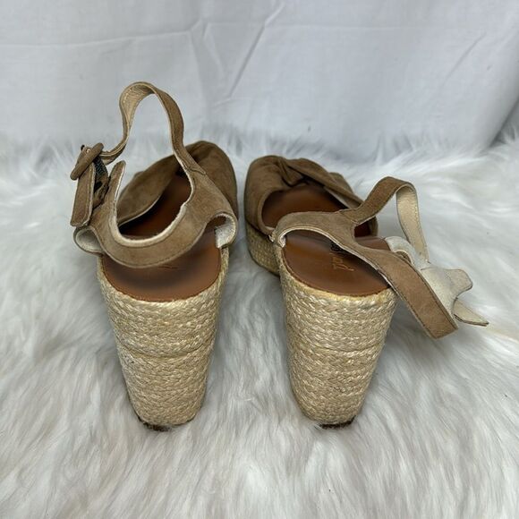 Paul Green Harper Tan Platform Espadrille Sandals Sz US 8 - Picture 3 of 7